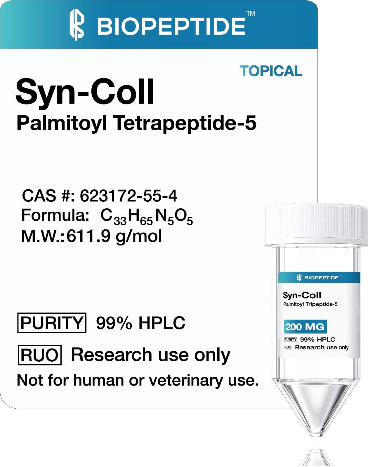 SYN®-COLL (Palmitoyl Tripeptide-5) 200mg – Topical